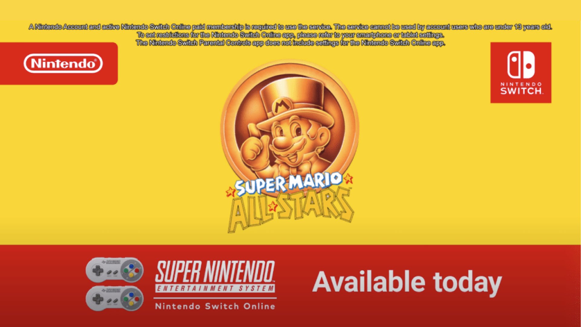 Switch Online Super Mario All-Stars